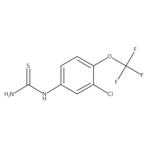 [3-Chloro-4-(trifluoromethoxy)phenyl]thiourea结构式