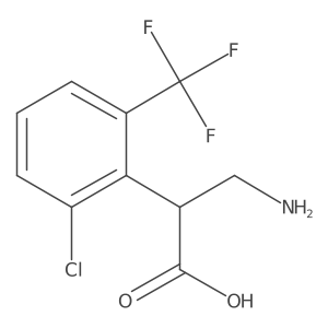 3-Amino-2-[2-chloro-6-(trifluoromethyl)phenyl]propanoic acid Structure