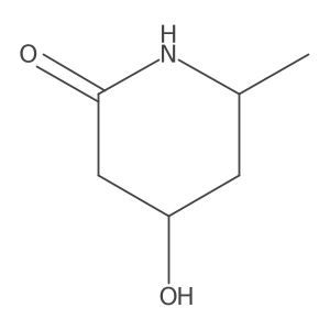(4S,6S)-4-hydroxy-6-methyl-piperidin-2-one Structure