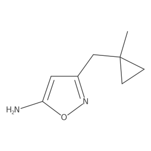 3-((1-Methylcyclopropyl)methyl)isoxazol-5-amine结构式