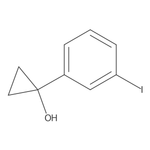 1-(3-Iodophenyl)cyclopropanol结构式