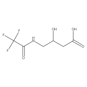 3-Hydroxy-4-(trifluoroacetamido)butanoic acid结构式