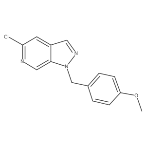 5-Chloro-1-(4-methoxybenzyl)-1H-pyrazolo[3,4-C]pyridine结构式