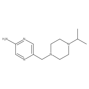 5-[(4-Propan-2-ylpiperazin-1-yl)methyl]pyrazin-2-amine结构式