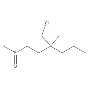 3-(Chloromethyl)-1-methanesulfinyl-3-methylhexane结构式