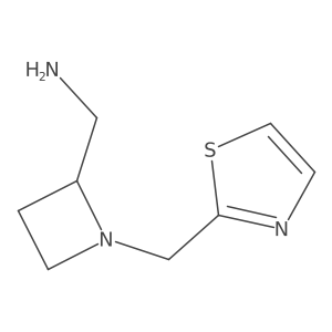 {1-[(1,3-Thiazol-2-yl)methyl]azetidin-2-yl}methanamine Structure