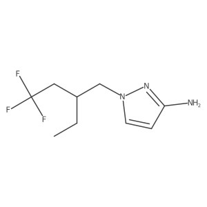 1-(2-ethyl-4,4,4-trifluorobutyl)-1H-pyrazol-3-amine Structure