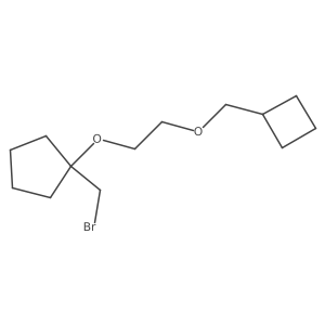 1-(Bromomethyl)-1-[2-(cyclobutylmethoxy)ethoxy]cyclopentane Structure