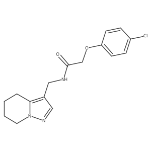 2-(4-chlorophenoxy)-N-((4,5,6,7-tetrahydropyrazolo[1,5-a]pyridin-3-yl)methyl)acetamide Structure
