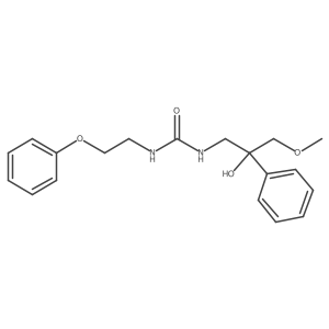 1-(2-Hydroxy-3-methoxy-2-phenylpropyl)-3-(2-phenoxyethyl)urea结构式