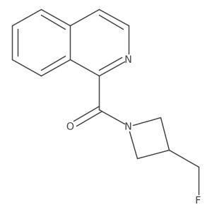 (3-(Fluoromethyl)azetidin-1-yl)(isoquinolin-1-yl)methanone Structure