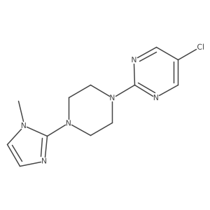 5-chloro-2-(4-(1-methyl-1H-imidazol-2-yl)piperazin-1-yl)pyrimidine Structure