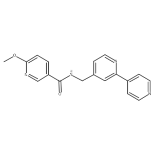 N-([2,4'-bipyridin]-4-ylmethyl)-6-methoxynicotinamide结构式