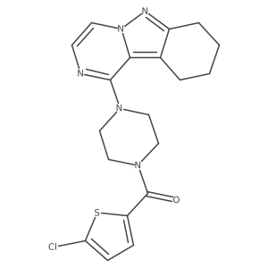 (5-Chlorothiophen-2-yl)(4-(7,8,9,10-tetrahydropyrazino[1,2-b]indazol-1-yl)piperazin-1-yl)methanone Structure