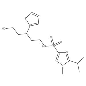 N-(5-hydroxy-3-(thiophen-2-yl)pentyl)-2-isopropyl-1-methyl-1H-imidazole-4-sulfonamide Structure