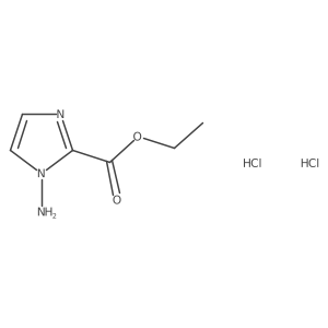 Ethyl 1-amino-1H-imidazole-2-carboxylate dihydrochloride Structure