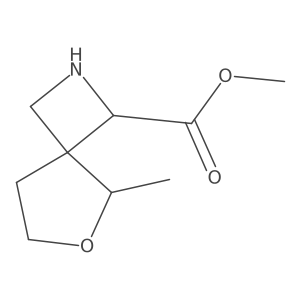 Methyl 5-methyl-6-oxa-2-azaspiro[3.4]octane-1-carboxylate Structure
