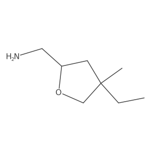 (4-Ethyl-4-methyloxolan-2-yl)methanamine Structure