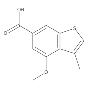 4-Methoxy-3-methylbenzo[b]thiophene-6-carboxylic acid结构式