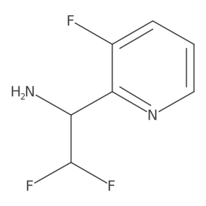 2,2-Difluoro-1-(3-fluoropyridin-2-yl)ethan-1-amine Structure