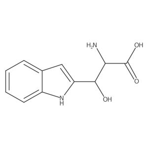2-amino-3-hydroxy-3-(1H-indol-2-yl)propanoic acid结构式