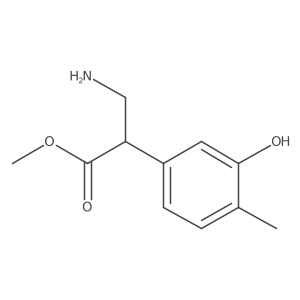 Methyl 3-amino-2-(3-hydroxy-4-methylphenyl)propanoate结构式