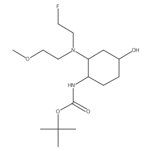 tert-butyl N-{2-[(2-fluoroethyl)(2-methoxyethyl)amino]-4-hydroxycyclohexyl}carbamate Structure