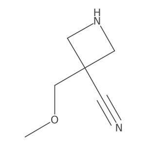 3-(Methoxymethyl)-3-azetidinecarbonitrile结构式