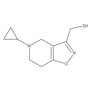 {5-cyclopropyl-4H,5H,6H,7H-[1,2]oxazolo[4,5-c]pyridin-3-yl}methanethiol Structure