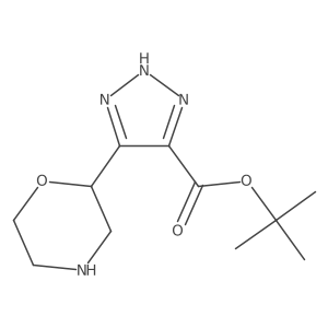 tert-butyl 5-(morpholin-2-yl)-1H-1,2,3-triazole-4-carboxylate结构式