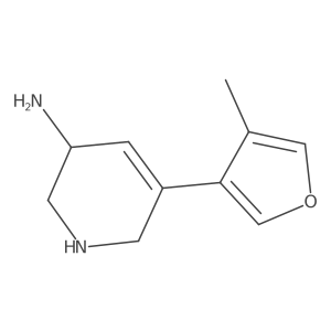5-(4-Methylfuran-3-yl)-1,2,3,6-tetrahydropyridin-3-amine结构式