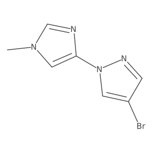 4-Bromo-1-(1-methylimidazol-4-yl)pyrazole结构式