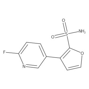 3-(6-Fluoropyridin-3-yl)furan-2-sulfonamide结构式