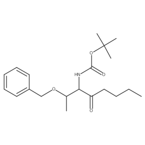 tert-butyl N-[2-(benzyloxy)-4-oxooctan-3-yl]carbamate Structure