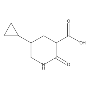 5-Cyclopropyl-2-oxopiperidine-3-carboxylic acid结构式