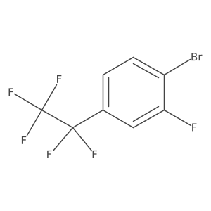 1-Bromo-2-fluoro-4-(pentafluoroethyl)benzene Structure