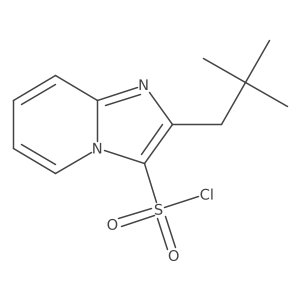 2-(2,2-Dimethylpropyl)imidazo[1,2-a]pyridine-3-sulfonyl chloride Structure