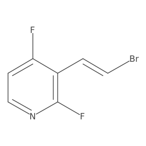 3-(2-Bromoethenyl)-2,4-difluoropyridine Structure