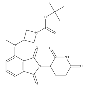 tert-Butyl 3-((2-(2,6-dioxopiperidin-3-yl)-1,3-dioxoisoindolin-4-yl)(methyl)amino)azetidine-1-carboxylate Structure