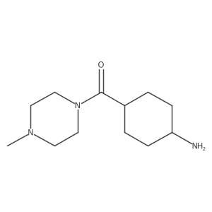 trans-(4-Aminocyclohexyl)-(4-methylpiperazin-1-yl)-methanone结构式