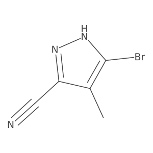 5-Bromo-4-methyl-1H-pyrazole-3-carbonitrile Structure