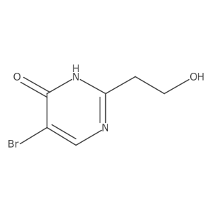 5-Bromo-2-(2-hydroxyethyl)pyrimidin-4-ol结构式