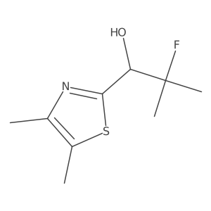 1-(Dimethyl-1,3-thiazol-2-yl)-2-fluoro-2-methylpropan-1-ol结构式