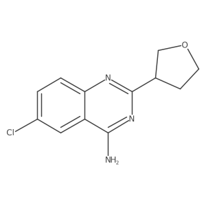 6-Chloro-2-(oxolan-3-yl)quinazolin-4-amine结构式