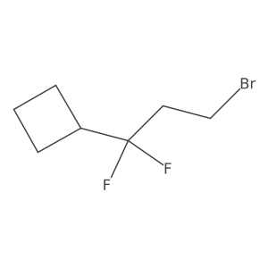 (3-Bromo-1,1-difluoropropyl)cyclobutane Structure