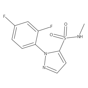 1-(2,4-difluorophenyl)-N-methyl-1H-pyrazole-5-sulfonamide Structure