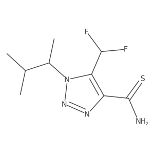 5-(difluoromethyl)-1-(3-methylbutan-2-yl)-1H-1,2,3-triazole-4-carbothioamide结构式