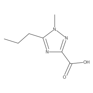 1-methyl-5-propyl-1H-1,2,4-triazole-3-carboxylic acid结构式