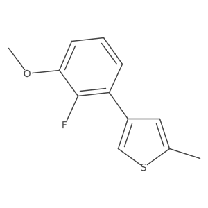 4-(2-Fluoro-3-methoxyphenyl)-2-methylthiophene Structure