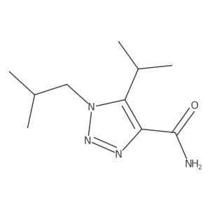1-(2-methylpropyl)-5-(propan-2-yl)-1H-1,2,3-triazole-4-carboxamide结构式